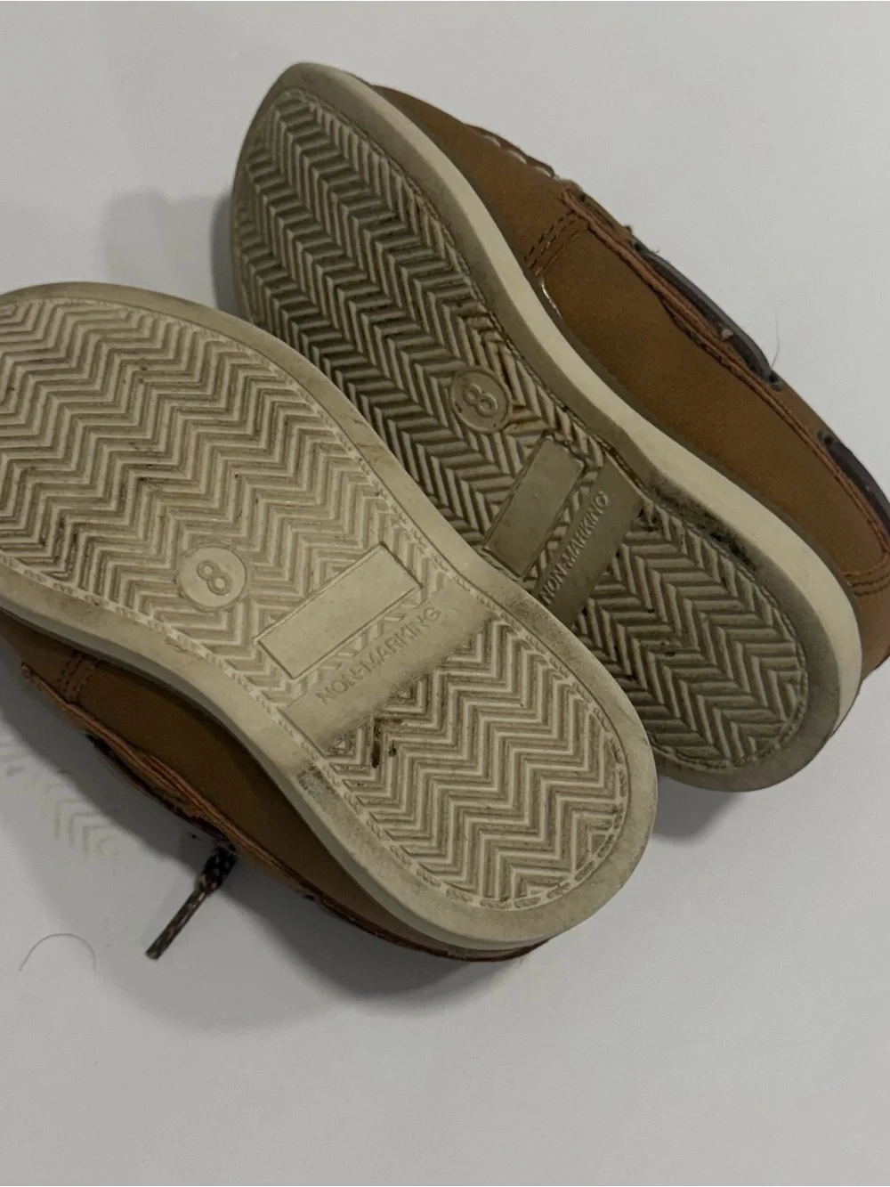 Cat & Jack Kids Tan Brown Moccasin Lace-Up Dress Shoes